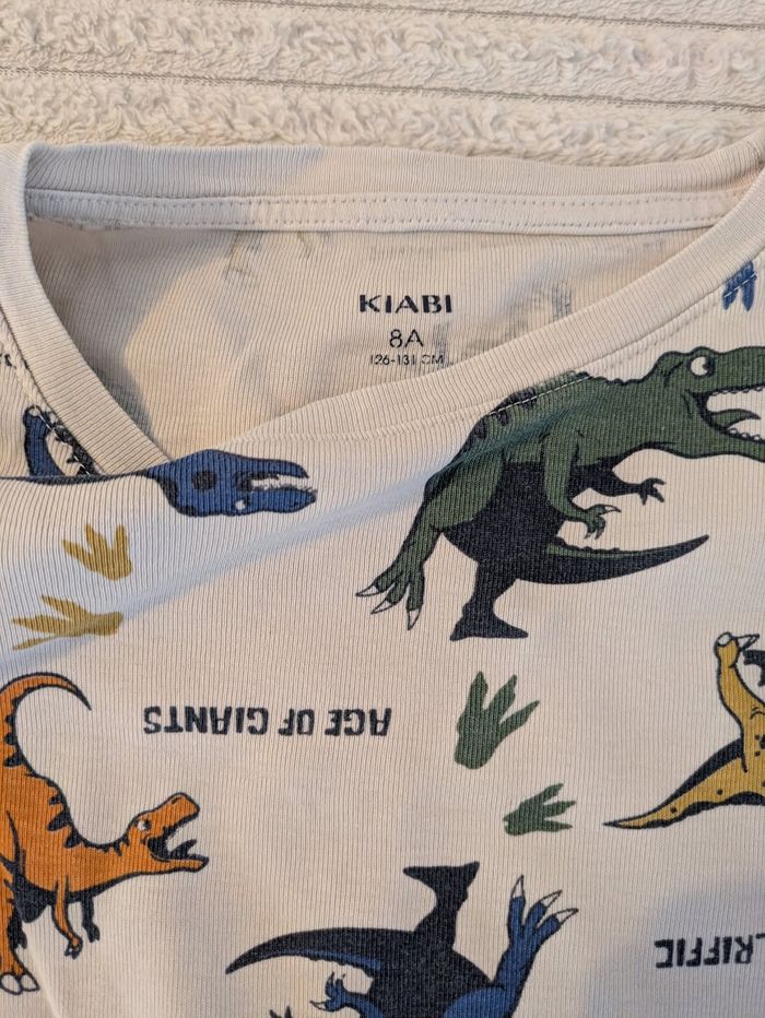 Pyjama Garçon Kiabi - 8 ans (126-131 cm) - Beige Dinosaures "Age of Giants" 🦕 - photo numéro 3