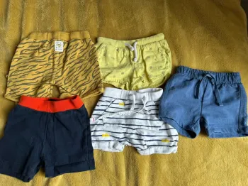Lot de 5 shorts taille 6 mois