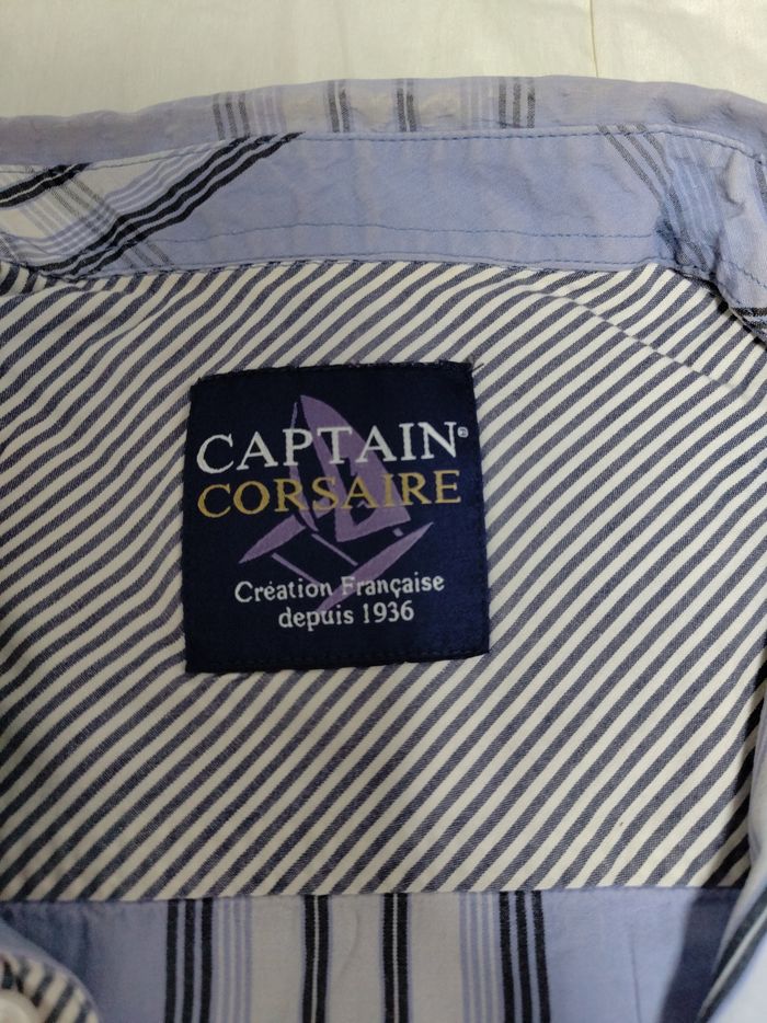 Chemise bleu Captain Corsair - photo numéro 5