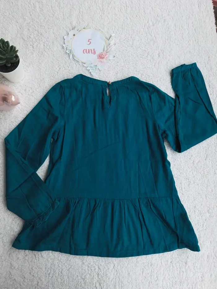 Blouse bleue canard - photo numéro 6