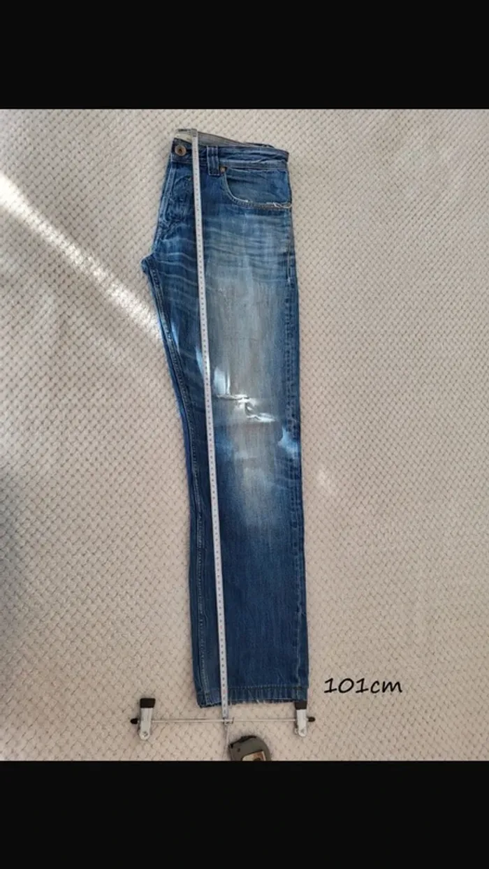 Jean Teddy Smith coupe regular taille 44 mesure photo impeccable - photo numéro 7