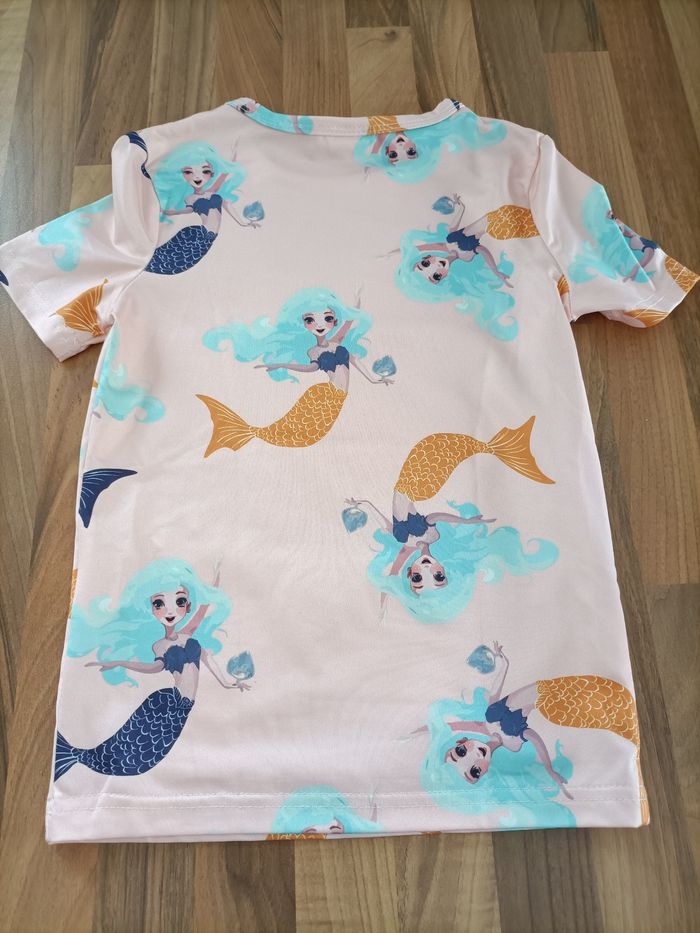 Pyjama deux pièces sirène 6 ans shein rose - photo numéro 5