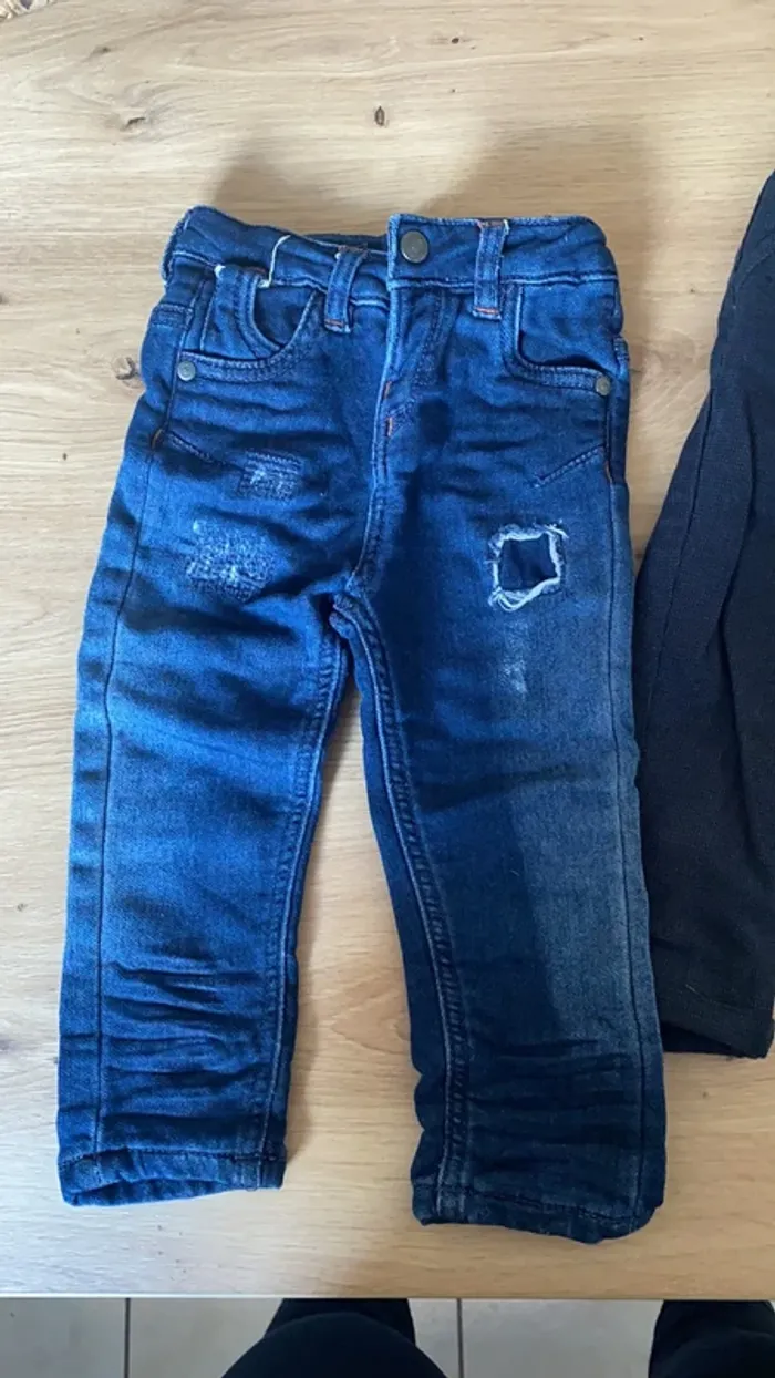 Lot de deux pantalons bleu marine - photo numéro 3