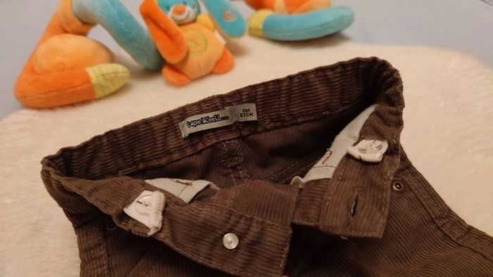 Pantalon velours côtelé marron T. 6 mois Tape À L'Oeil 💮 55% Polyester 45% Coton - photo numéro 10