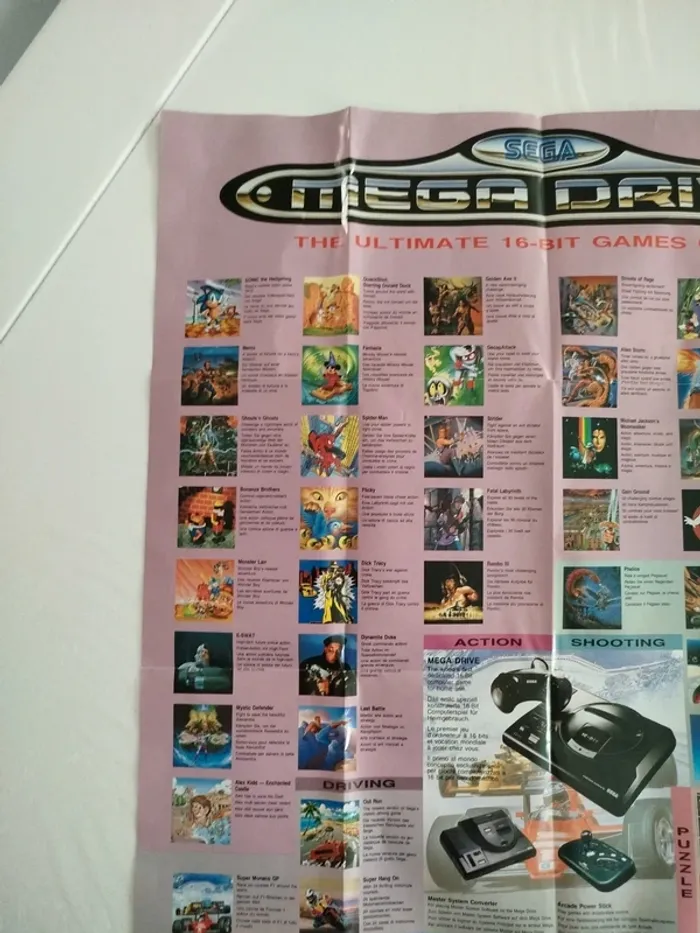 Poster sonic/ jeux Megadrive - photo numéro 3
