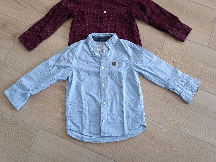 2 chemises garçons H&M 3/4 ans - photo numéro 2