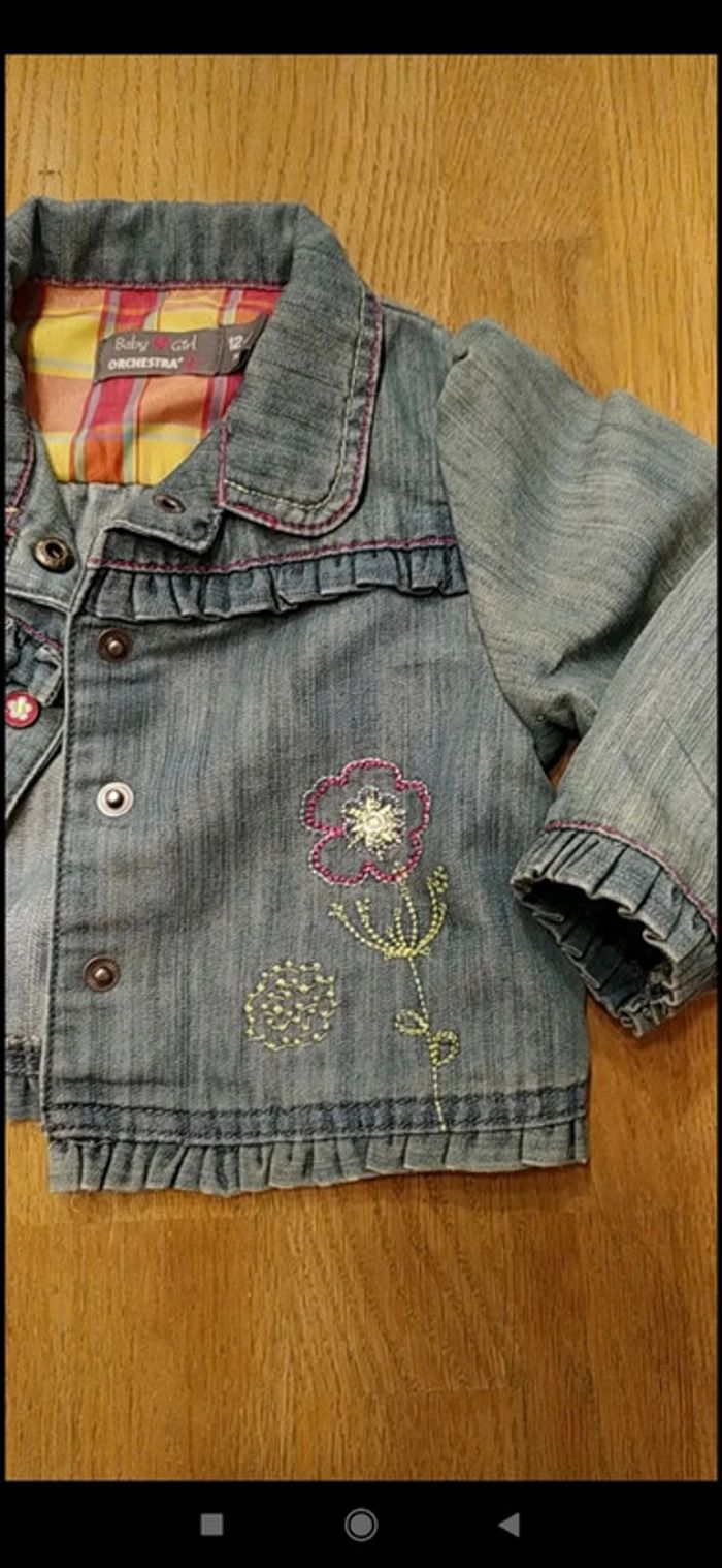 Salopette et veste en jean's 12 mois - photo numéro 4