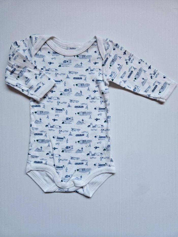 Lot de 2 bodies 3 mois petit bateau - photo numéro 3