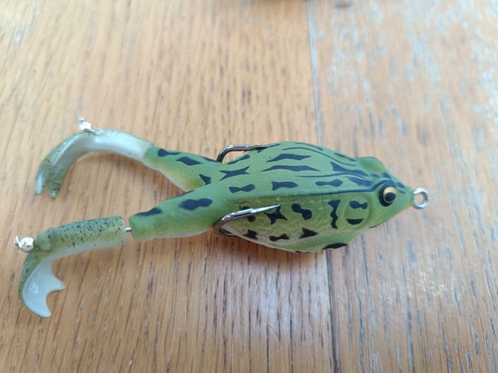 Leurre de grenouille à Double hélice, appâts souples en Silicone, neuf