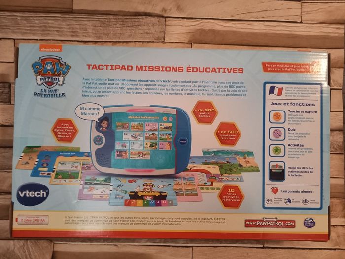 Tablette interactive et tactile sans écran Pat Patrouille PAW Patrol Vtech - photo numéro 2