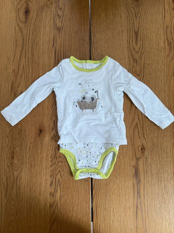 Body T-shirt Blanc Orchestra Bébé 9 Mois Très Bon État – Réduction sur Lot