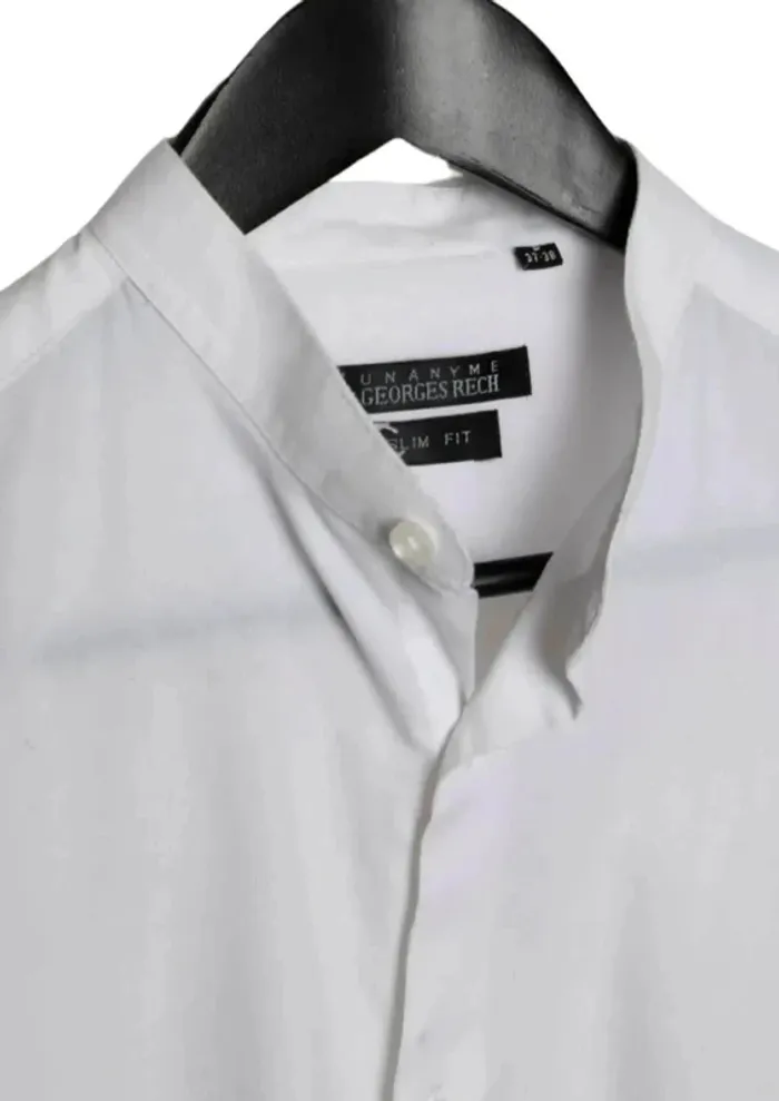 Chemise blanche col officier Georges REch Taille S - photo numéro 5