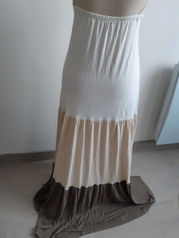 Robe longue tricolore Hippocampe Paris T38 - photo numéro 6