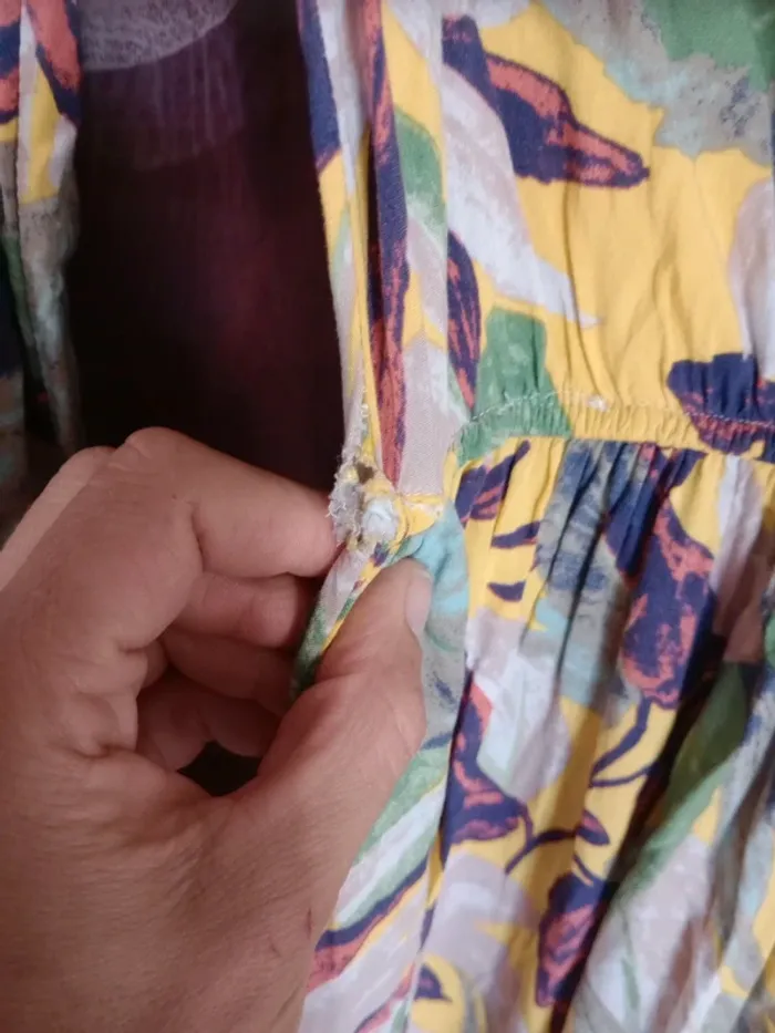 Robe longue L imprimé floral c83 - photo numéro 10