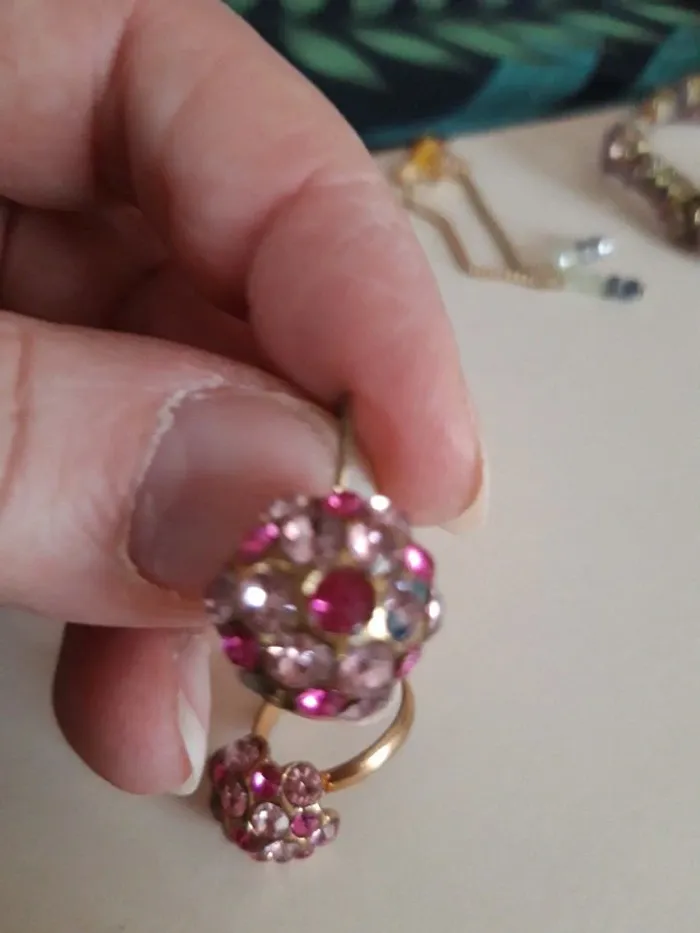 Lot boucles d'oreilles et bague fantaisies - photo numéro 4