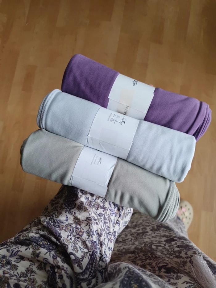 Lot de 3 voiles/hijab en jersey premium luxe - photo numéro 9