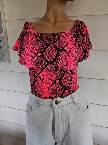 T-shirt body blouse serpent fluo T36-38
