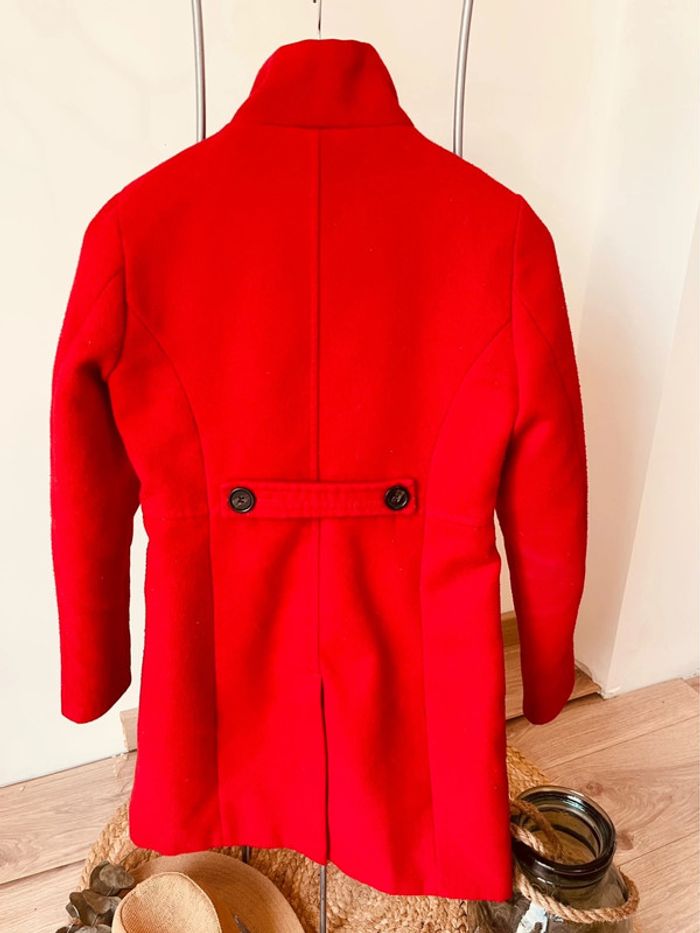 Manteau long rouge taille 36, S, Jennyfer, bon état - photo numéro 2