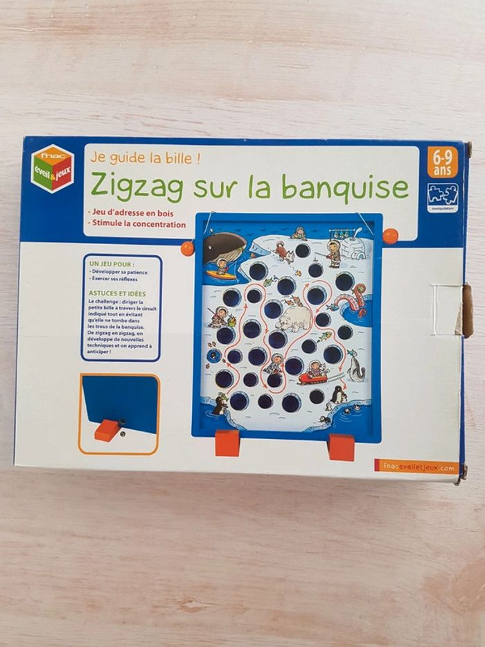 Zigzag sur la banquise jeu d'adresse en bois Fnac éveil et jeux - photo numéro 3