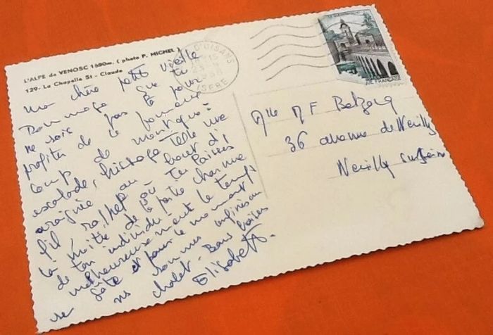 Carte postale ancienne L' Alpe de Venosc (Isère) L' Eglise Saint-Claude - photo numéro 2