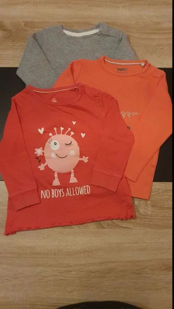 Lot de 3 tee-shirts manches longues 86-92 cm
