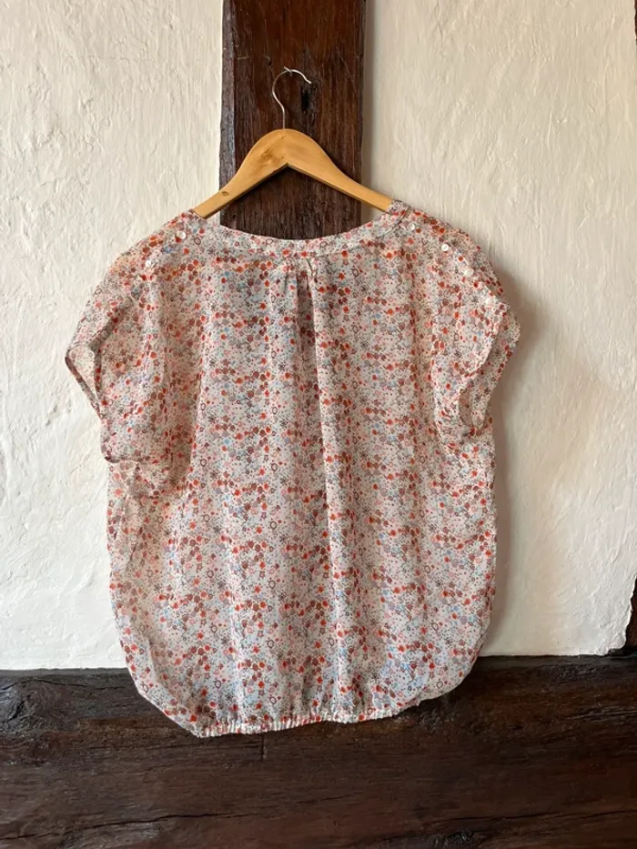 Blouse fleurie Jacqueline Riu – Taille 40 - photo numéro 2