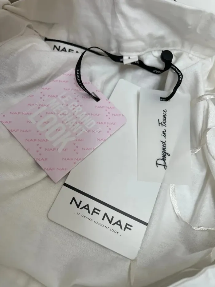 Superbe Haut Caraco neuf Naf Naf coton 🌸 L 40 - photo numéro 5