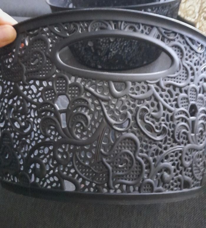 Lot de 6 paniers de rangement style dentelles Victoria - photo numéro 8