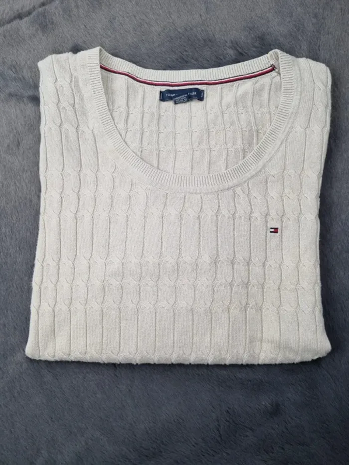 Sweat Tommy Hilfiger beige, M Femmes - photo numéro 2
