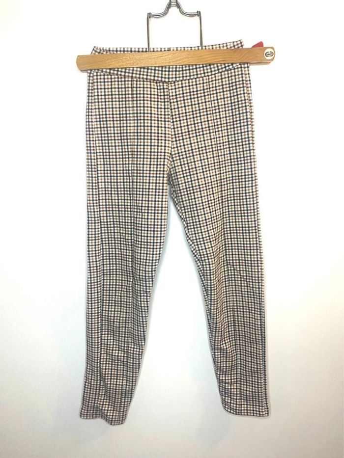 Jegging carreaux marron