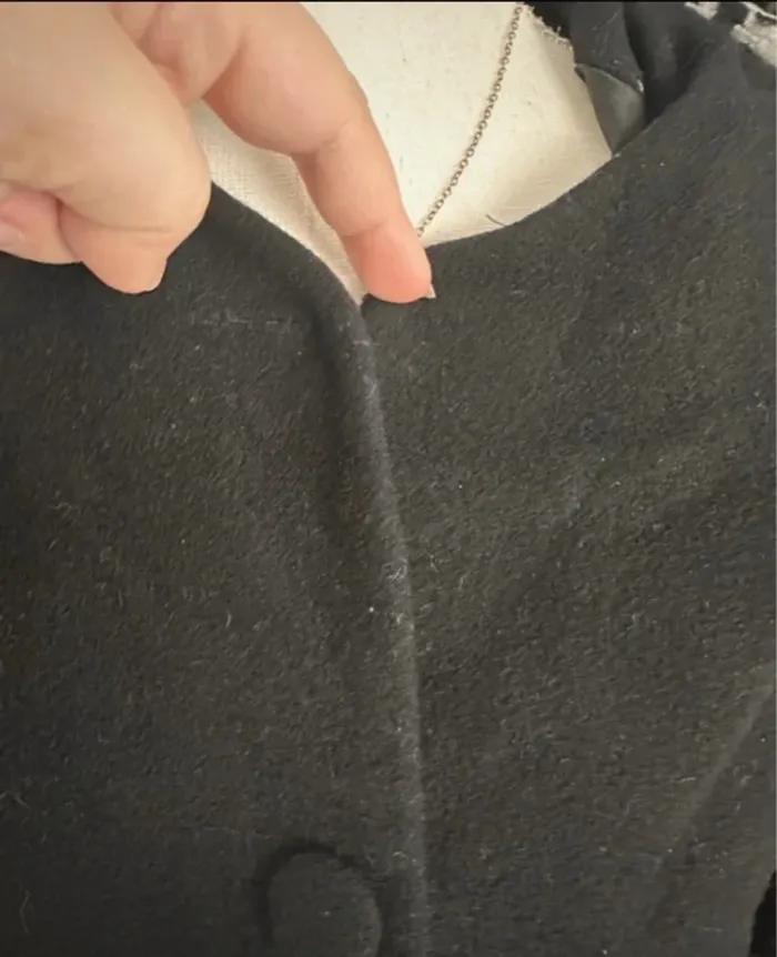 Sinéquanone veste noire avec col amovible vintage - photo numéro 13