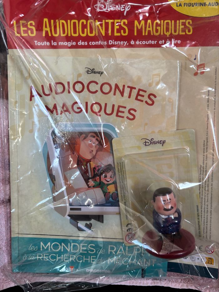 Figurine + Livre Les Mondes de Ralph n 144 Les Audiocontes Magiques Disney Altaya