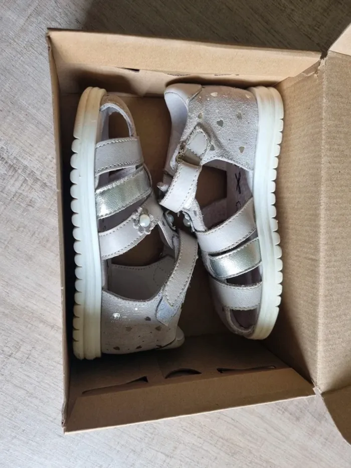 Sandales cuir fille P.26 - photo numéro 7