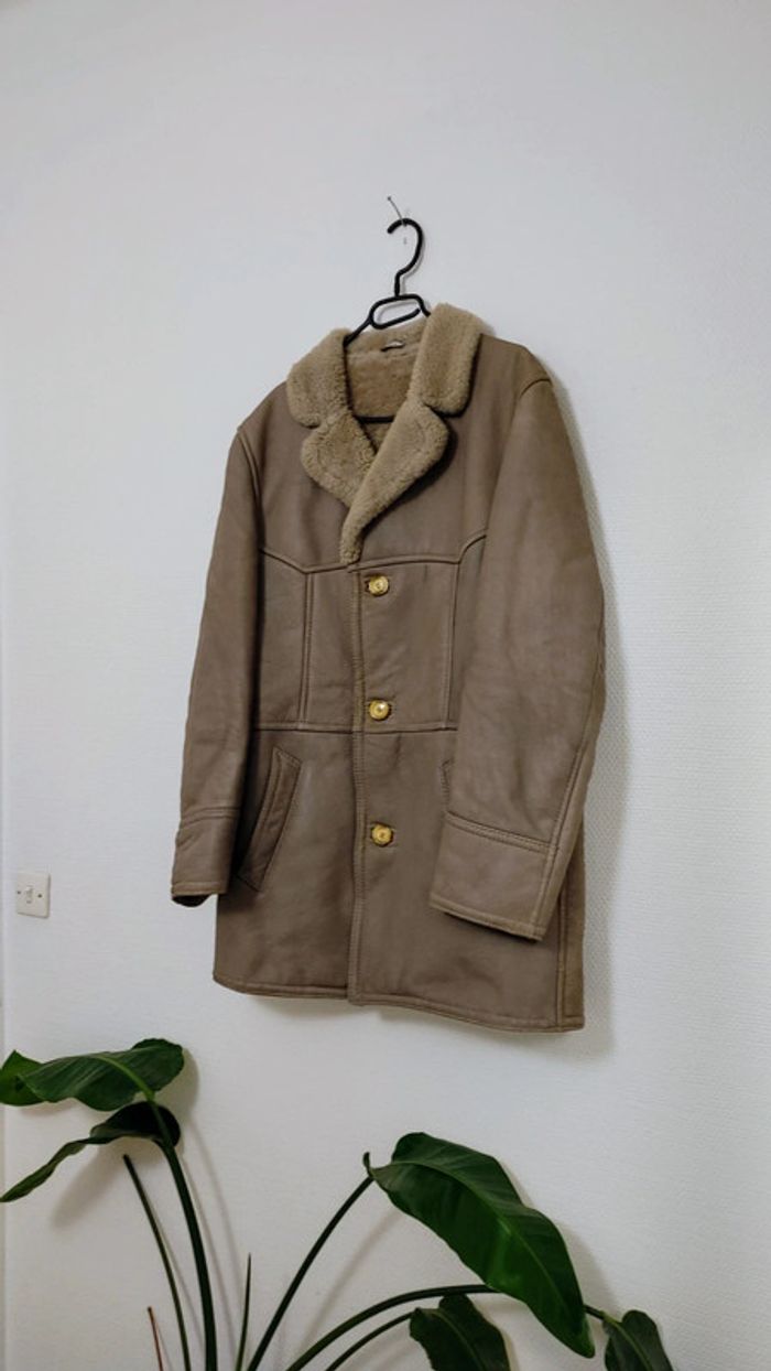 Manteau pour homme mouton retourné sheepskin Shearling - photo numéro 3