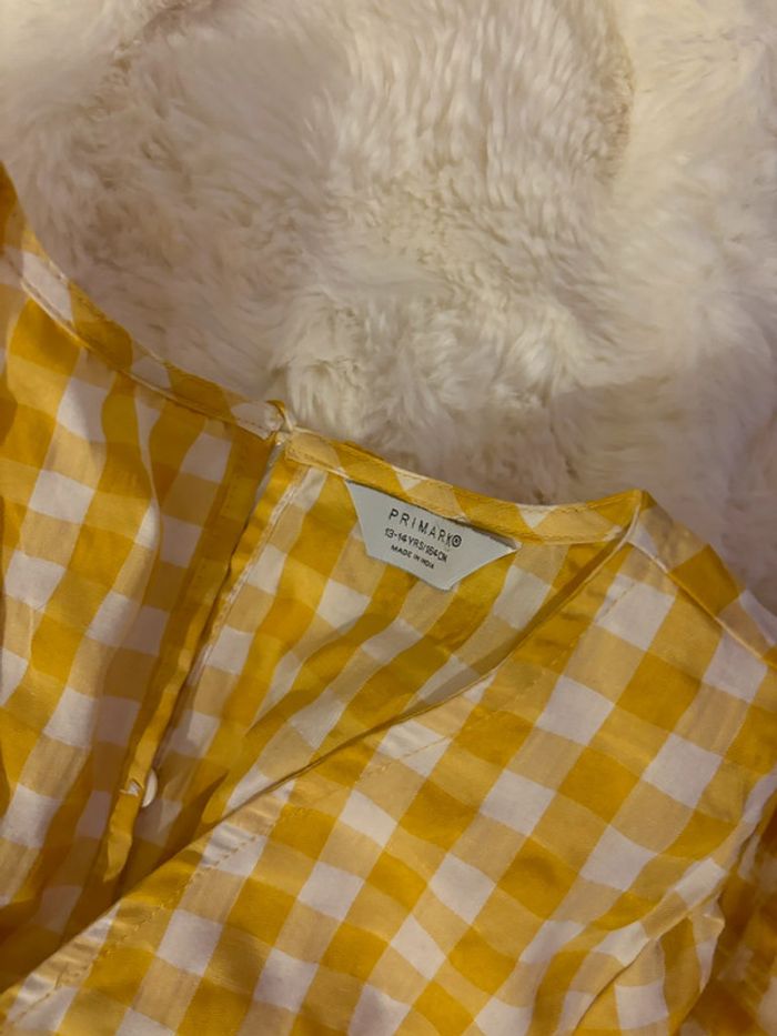 Robe jaune à carreaux - photo numéro 2
