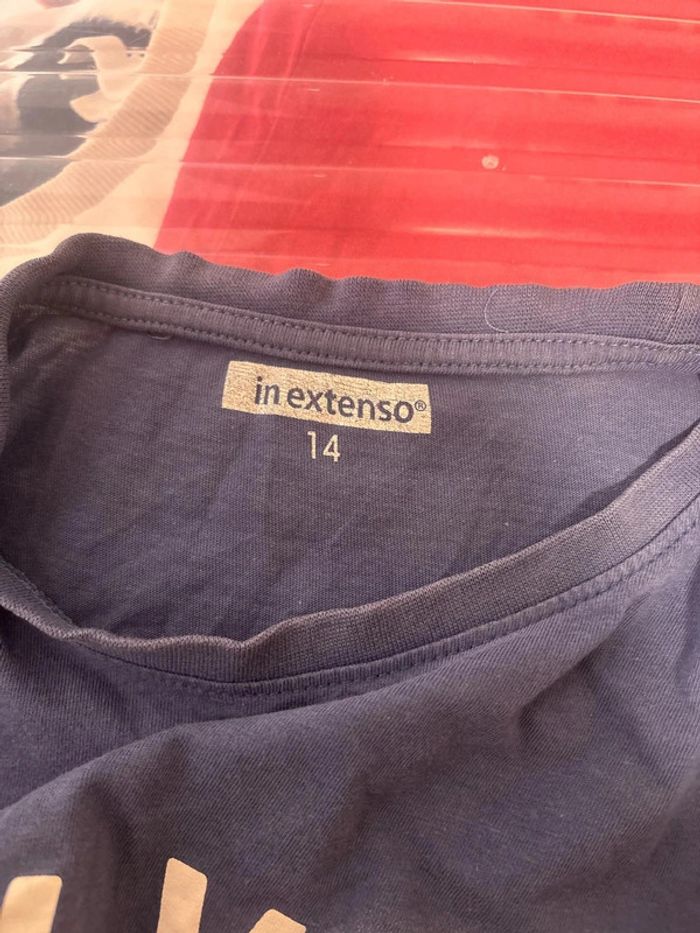 T shirt manche courte taille 14ans marque in extenso - photo numéro 4