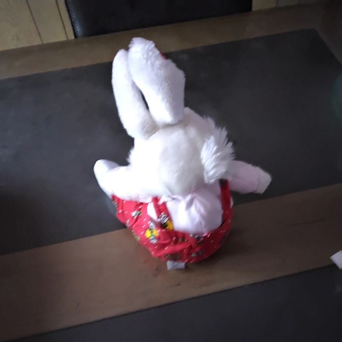 Peluche lapin de Noël sans marque - photo numéro 3