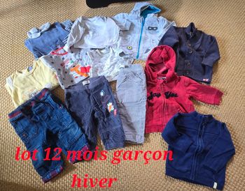 Lot 12 mois garçon hiver