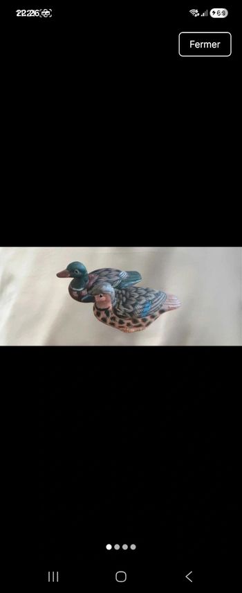 Lot 2 canards en bois déco – style campagne – 5€