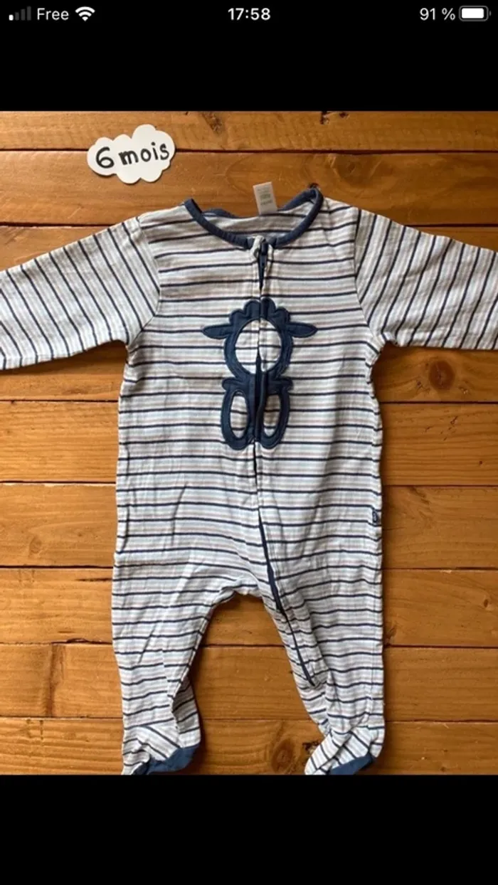 3 pyjamas coton entre saison - photo numéro 6