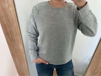 Pull gris femme