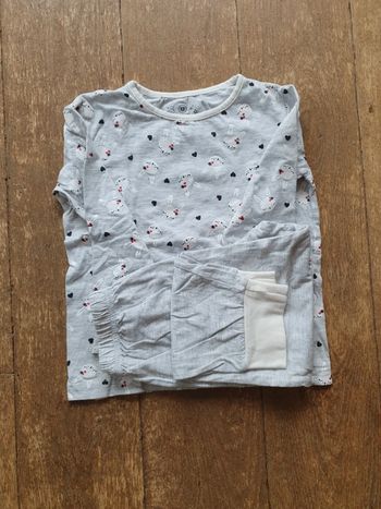 Pyjama demi saison avec motifs petits lapins