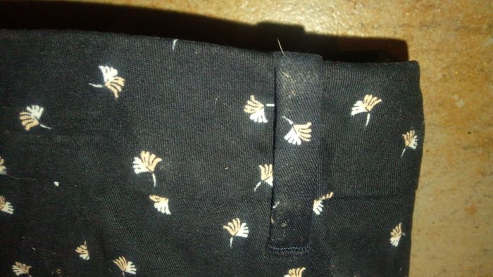 Pantalon jean noir a motifs blanc T40 - photo numéro 2
