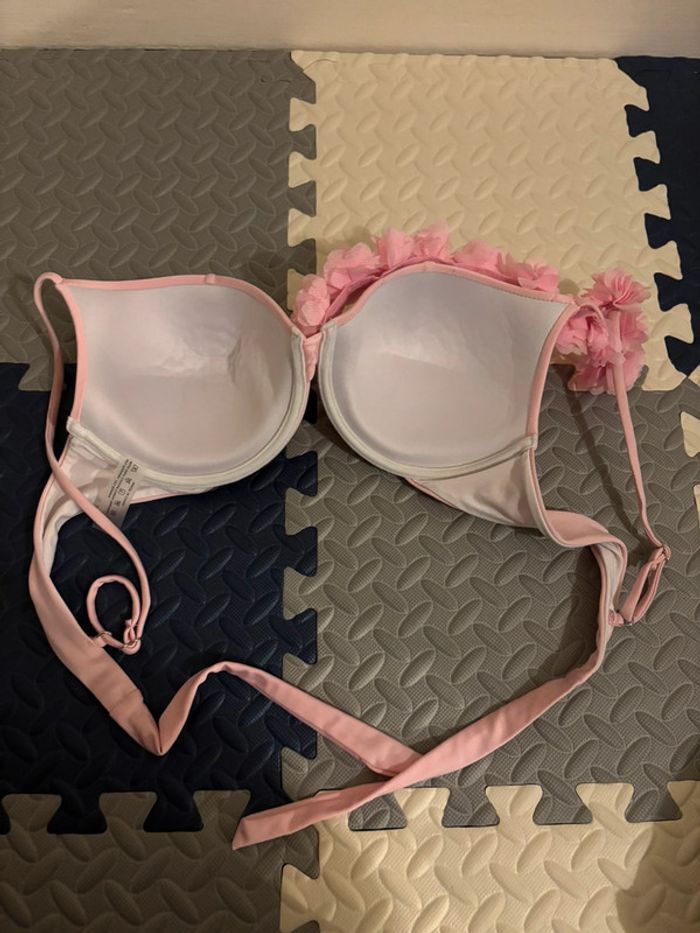 Lot/ensemble 3 pièces bikini rose + cache maillot (paréo) - photo numéro 11