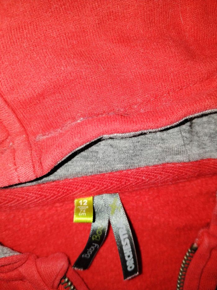 Magnifique veste / gilet zippée mi saison garçon 12 mois - photo numéro 6