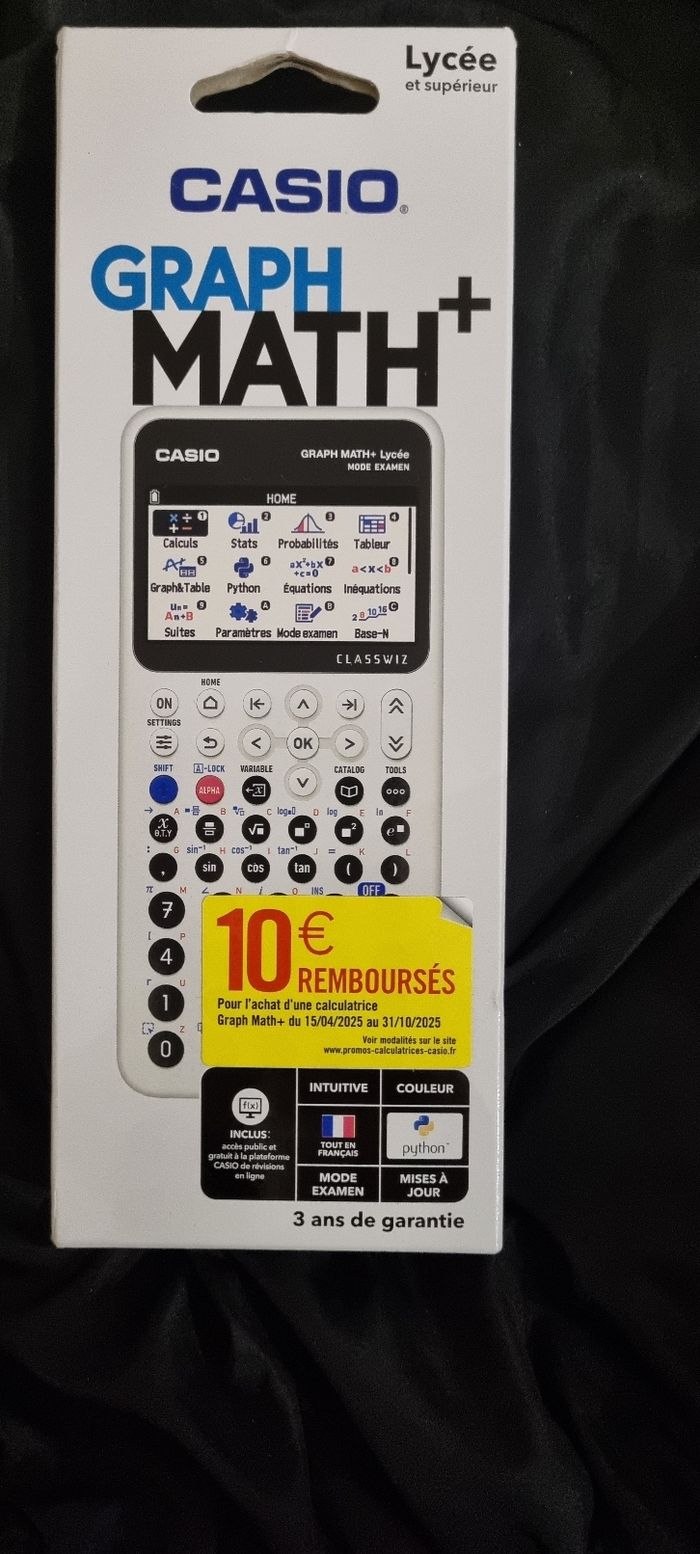 Calculatrice  casio graph  Math+