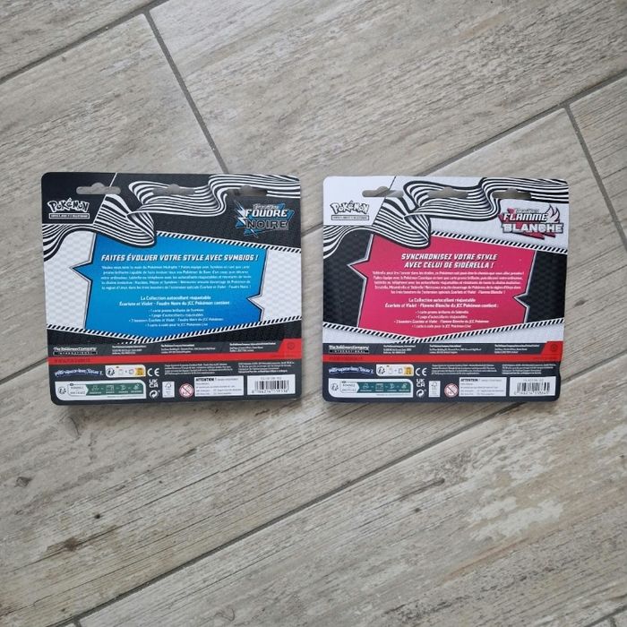 Tripack Pokemon Flamme Blanche + Foudre Noire - photo numéro 2