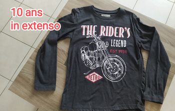 Tee-shirt manches longues 10 ans in extenso