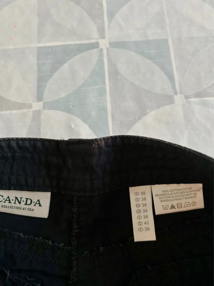 Pantacourt noir femme 38 / M C&A - Très bon état - photo numéro 3