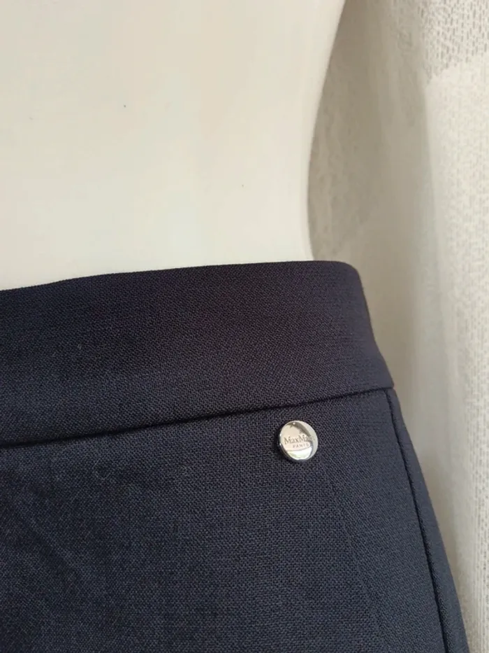 Max Mara "Pantalon pince bleu marine" t. 36 - photo numéro 4